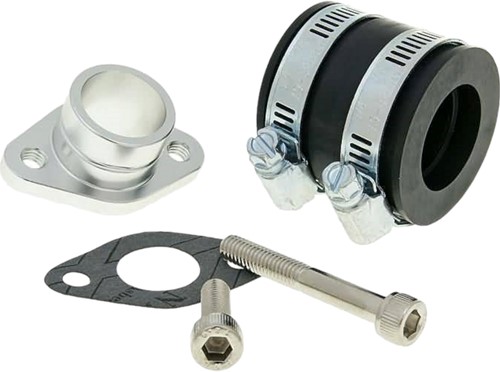 Spruitstuk Montageset 101 Octane 17.5mm Peugeot Speedfight 1-2 / Peugeot Viva City t/m 2008 / Elyseo / Peugeot Fox / Buxy / Zenith / Speedake / Kymco Dj 50 / Hyosung Rush Challenger 23 / 24mm + Rubber