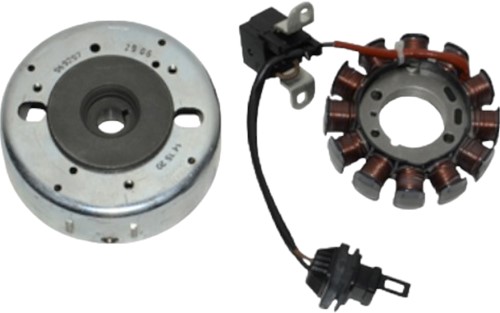 Ontsteking Ducati Piaggio Zip 2000 4t / Aprillia Sport City 4t / Piaggio Liberty 4t / Vespa Lx 50 4t / Piaggio Fly 4t / Malaguti Centro 4t / Vespa S 4t Origineel - Incluesief Vliegwiel