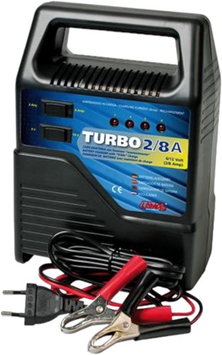 Acculader Turbo (6volt / 12volt) 2-8amp Lampa