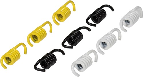 Koppeling Trekveren set Malossi Wit / Geel / Zwart 9 delig Aprilia / Beta / Derbi / Piaggio / Gilera / Peugeot / Yamaha 297454