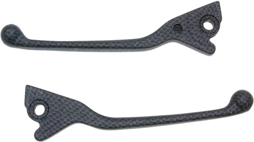 Remgreep Set Carbon Aprilia Sr 50 / Gilera DNA 50 / Gilera Nexus / Gilera Runner 125 / Gilera Runner 180 4t / Gilera Runner VXR 200 / Piaggio Beverly 125 / Piaggio Beverly 200 / Piaggio X7 / X8