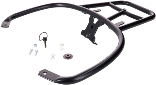 Achterdrager Python Vespa GTS / Vespa GTV Zwart (Voor Koffer Montage) 1b001909