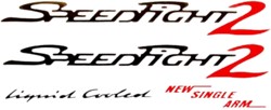 stickerset peugeot speedfight 1-2 zwart / rood 5-delig