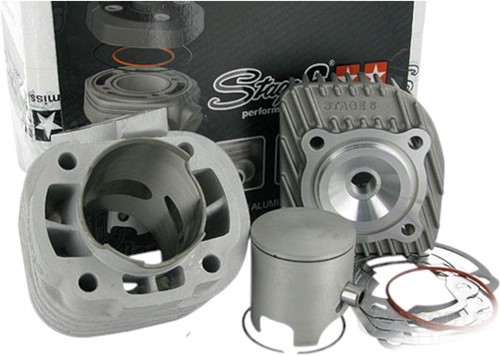 Cilinder Stage6 70cc Pro Sport Aprilia Rally / Aprilia Scarabeo 50 / Aprilia SR50 Replica / Benelli 491 GT / Beta ARK 50 / Beta Quadra 50 / Malaguti F12 Phantom / Malaguti F15 Firefox 