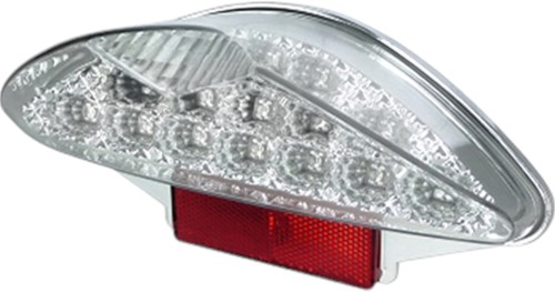 Achterlicht LED DMP voor Yamaha / MBK / Cpi / Aprilia / Generic / Keeway / Sachs helder glas zonder ingebouwde knipperlichten
