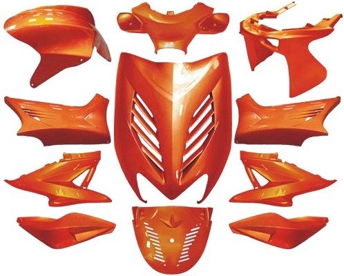 Kappenset Amber Oranje (11 Delig) Yamaha Aerox T/m 2012 DMP