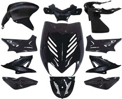 Kappenset Zwart Metalic (11 Delig) Yamaha Aerox T/m 2012 DMP