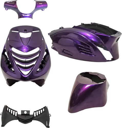 Kappenset RS-1 Piaggio Zip 50 2T / 4T - BMW Twilight Purple