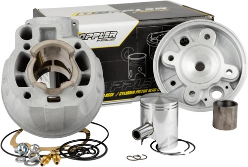 Cilinderkit + Kop Doppler 50cc voor Yamaha TZR 50 / Aprillia RS 50 AM6 / Minarelli AM6 / Peugeot XP6
