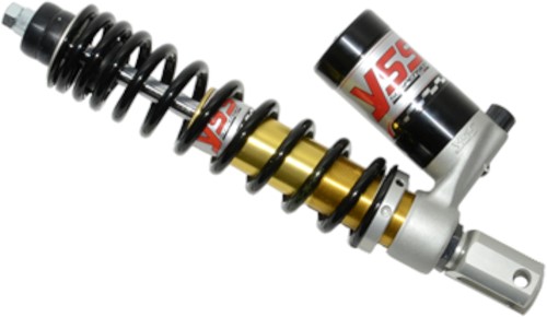 Schokbreker YSS G Serie Gasgevuld Piaggio / Gilera / Vespa / Derbi 285mm Goud/Zwart