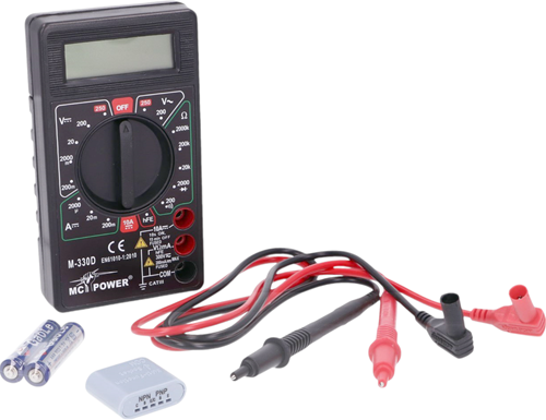 Multimeter Digitaal MC POWER M-330D Universeel Zwart