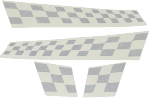 stickerset sport finish vlag vespa S grijs titanio 742/ B origineel 67327700a1