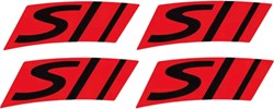 Sticker (Wiel 4 Stuks) Vespa Primavera / Sprint Sport v.a 2017 Rood Model Origineel 2h001926000a1