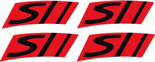 Sticker (Wiel 4 Stuks) Vespa Primavera / Sprint Sport v.a 2017 Rood Model Origineel 2h001926000a1