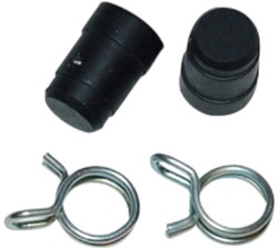 rubber cilinderkop afdichting wateraanlsuiting nippel - inclusief klemmetjes