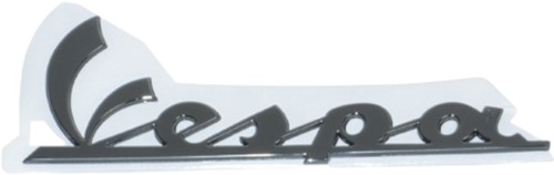embleem logo sticker vespa smoke voor zijscherm groot origineel 2h000926 (lengte 15cm)