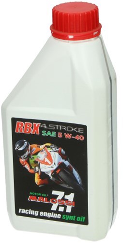motorolie 5W40 synthetische 4t racing 1L fles malossi 7615800