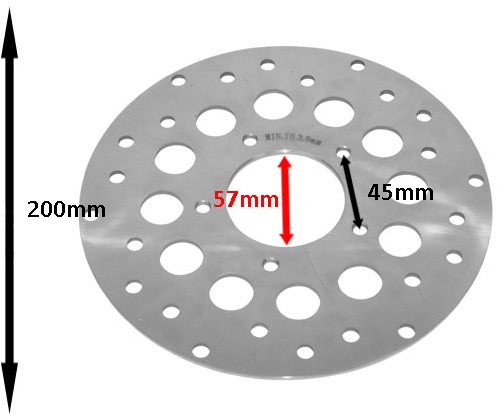remschijf rieju rs1 200mm - achterrem 5-gaats