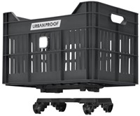 Fiets Gerecyclede fietskrat Urban Proof Click 30 liter - Asgrijs