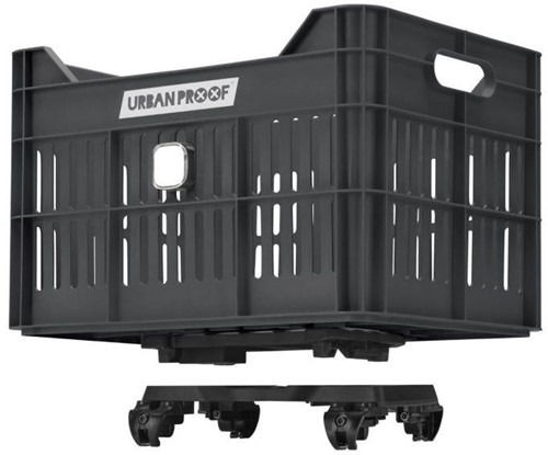 Fiets Gerecyclede fietskrat Urban Proof Click 30 liter - Asgrijs