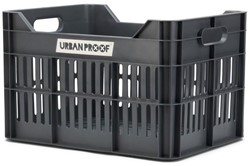 Fiets Gerecyclede fietskrat Urban Proof Click 30 liter - Asgrijs