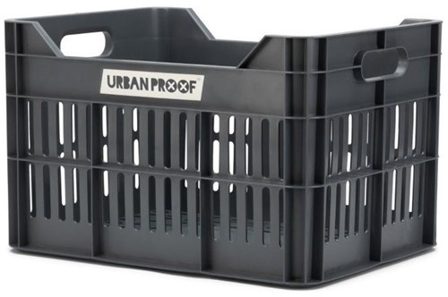 Fiets Gerecyclede fietskrat Urban Proof Click 30 liter - Asgrijs
