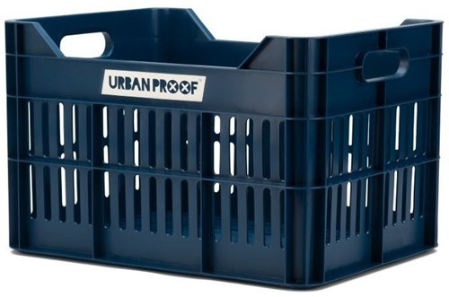 Fiets Gerecyclede fietskrat Urban Proof Click 30 liter - Donkerblauw