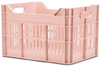 Fiets Gerecyclede fietskrat Urban Proof Click 30 liter - Pastelroze