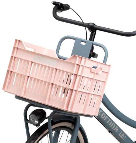 Fiets Gerecyclede fietskrat Urban Proof Click 30 liter - Pastelroze-2