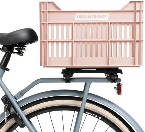 Fiets Gerecyclede fietskrat Urban Proof Click 30 liter - Pastelroze-3