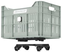 Fiets Gerecyclede fietskrat Urban Proof Click 30 liter - Mistig Mintgroen