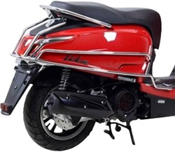 Achter Valbeugel Set Chroom Faco voor Kymco New Like 50 4T vanaf 2017 T/m 2020