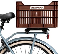 Fiets Gerecyclede fietskrat Urban Proof Click 30 liter - Donkerbruin-3