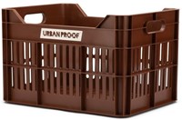 Fiets Gerecyclede fietskrat Urban Proof Click 30 liter - Donkerbruin