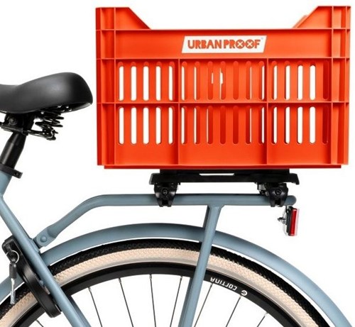 Fiets Gerecyclede fietskrat Urban Proof Click 30 liter - Oranje-3
