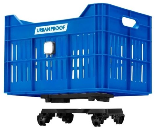 Fiets Gerecyclede fietskrat Urban Proof Click 30 liter - koningsblauw
