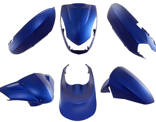 Kappenset Peugeot Kisbee Mat Blauw [6 Delig set]
