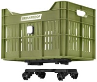 Fiets Gerecyclede fietskrat Urban Proof Click 30 liter - olijf groen