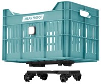 Fiets Gerecyclede fietskrat Urban Proof Click 30 liter - Lucht blauw