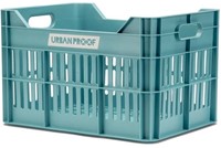 Fiets Gerecyclede fietskrat Urban Proof Click 30 liter - Lucht blauw