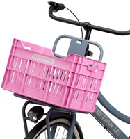 Fiets Gerecyclede fietskrat Urban Proof Click 30 liter - Felroze-2