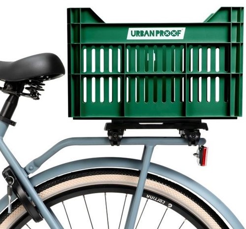 Fiets Gerecyclede fietskrat Urban Proof Click 30 liter - Retro Groen-3