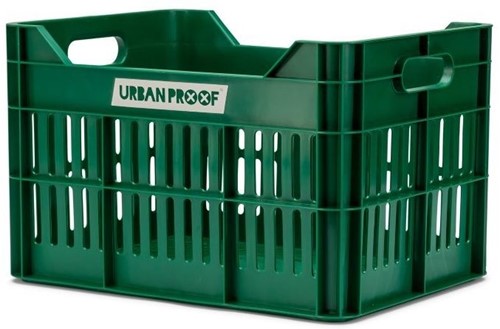 Fiets Gerecyclede fietskrat Urban Proof Click 30 liter - Retro Groen