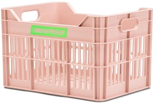 Gerecyclede Fietskrat Urban Proof Junior 15 Liter - Pastelroze voor 24inch fiets