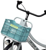Gerecyclede Fietskrat Urban Proof Junior 15 Liter - Luchtblauw voor 24inch fiets-3
