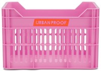 Gerecyclede Fietskrat Urban Proof Junior 15 Liter - Felroze voor 24inch fiets-2