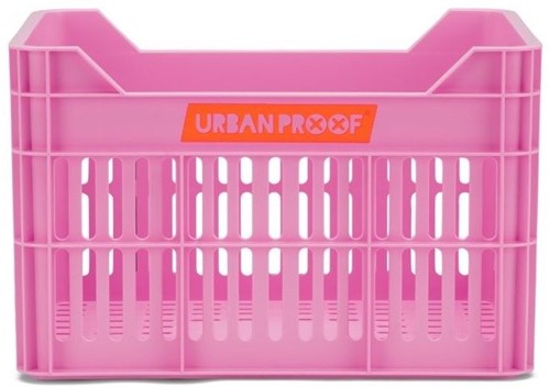Gerecyclede Fietskrat Urban Proof Junior 15 Liter - Felroze voor 24inch fiets-2