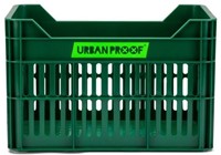 Gerecyclede Fietskrat Urban Proof Junior 15 Liter - Retro Groen voor 24inch fiets-2