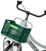 Gerecyclede Fietskrat Urban Proof Junior 15 Liter - Retro Groen voor 24inch fiets-3