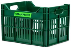 Gerecyclede Fietskrat Urban Proof Junior 15 Liter - Retro Groen voor 24inch fiets